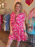 Natural Rose Flowy Dress