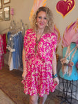 Natural Rose Flowy Dress