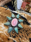 Tibetan Concho/Turquoise Statement Ring