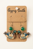 Patchwork Mallard Duck Earrings by Gypsy South
