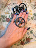 Hammered Peace Statement Ring by Jaded Gypsy