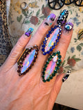 Prismatic Halo Statement Ring by Jaded Gypsy