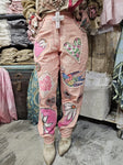 A Rare Bird Patch Pink Sparkle Jeans