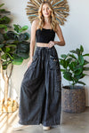 Black Gauze Slouchy Pants