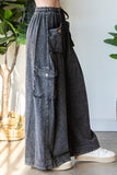 Black Gauze Slouchy Pants