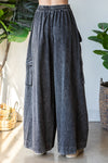 Black Gauze Slouchy Pants