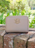 Caroline Hill Nadine Zippered Wallet Taupe