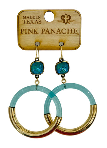 Pink Panache Laguna Hoop Earrings