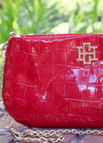 Caroline Hill Livi Crossbody Red Patent