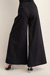 Black Wide Leg Linen Pants