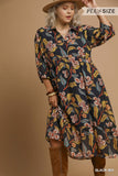 Twilight Garden Midi Dress Small-2X