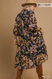 Twilight Garden Midi Dress Small-2X