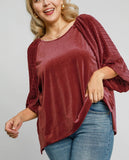 Rosewood Velvet Top