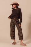 Leopard Barrel Pants