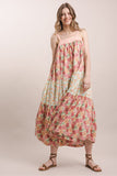 Sunday Garden Patchwork Midi Dress