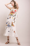 Butterfly Garden Midi Dress