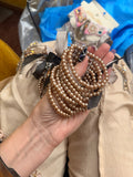 Queen Bee Champagne Pearl Bracelet by A Rare Bird