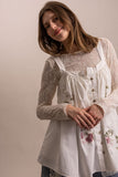 Rose Cottage Button Front Tank