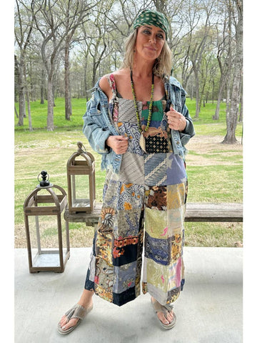Jaded Gypsy Patchwork Overalls