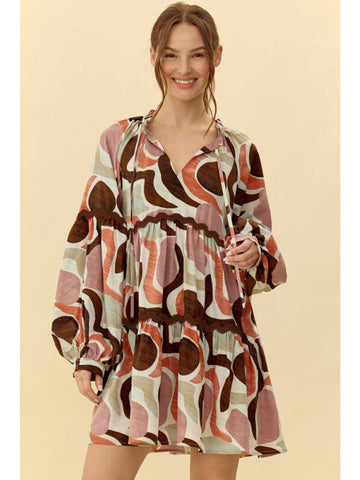 Earthy RicRac Dress