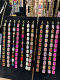 Clip-On Crystal Lariat Necklace Accent