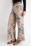 Vintage Bloom Wide-Leg Pants