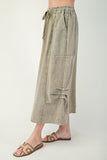 Olive Terry Knit Skirt