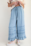 Lucy Chambray Pants - Light Denim