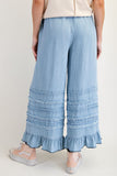 Lucy Chambray Pants - Light Denim