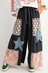 Starry Sky Patchwork Palazzo Pants