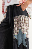 Starry Sky Patchwork Palazzo Pants