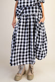 Picnic Poetry Gingham Skirt