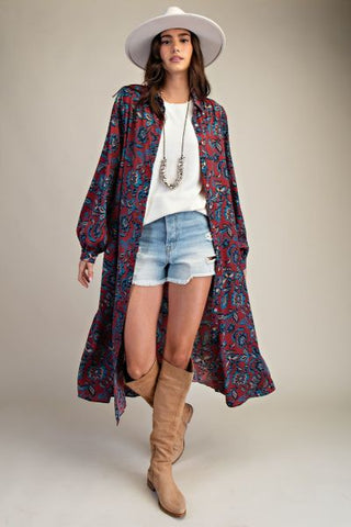 The Red Bean Blossom Kimono/Duster/Dress