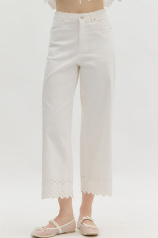 Garden Edge White Pants