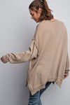 Olive Grey Lightweight Sweater