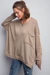 Olive Grey Lightweight Sweater