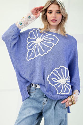 Blue Lilac Lightweight Sweater