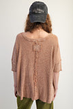 Mocha Ribbed Tee