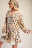 Wildflower Leopard Hoodie Dress side view