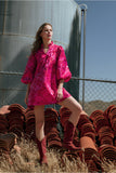 Pink Evenings Jacquard Dress