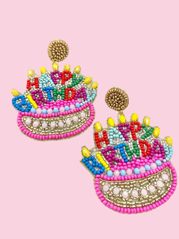 Happy Birthday Earrings