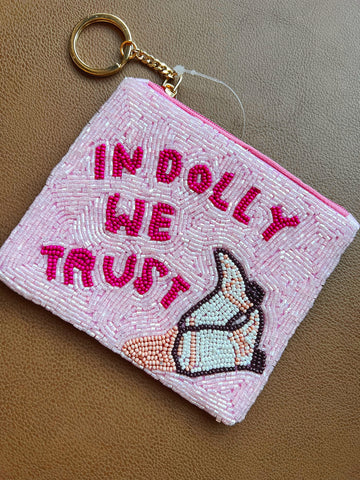 Dolly We Trust Beaded Coin purse