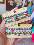 Pink Panache Bracelet Stack - 3 various silver