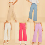 Wide Leg Stretch Jean - 5 colors
