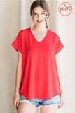Summer Essential V-Neck Tee *S-3X* 5 colors!