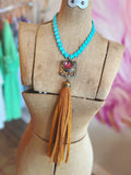 Wearable Art Necklace Turquoise Star