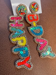 Happy B-Day Earrings