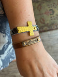 Intentions Leather Cuff Bracelet