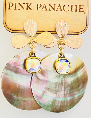 Pink Panache Mother of Pearl Earrings