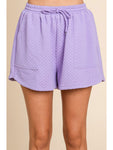 Lilac Textured Set: Shorts & Top